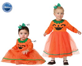 atosa Disfraz Calabaza Niña Bebé Naranja