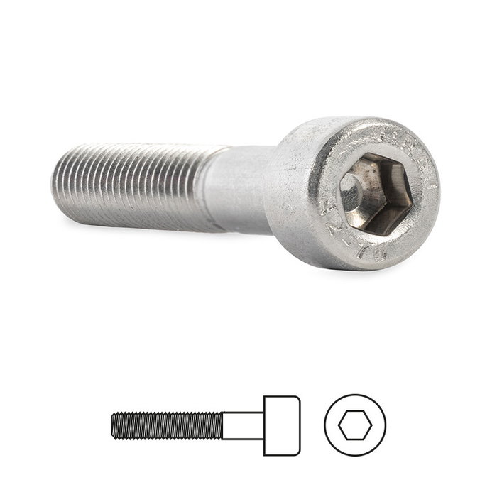 UCAFIX Tornillo Allen M-5 de 20mm en Acero Inoxidable UCAFIX Tornillo Allen M-5 de 20mm en Acero Inoxidable