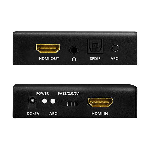 LogiLink Extractor de Audio HDMI 4K/60Hz SPDIF 2CH/5.1CH Negro