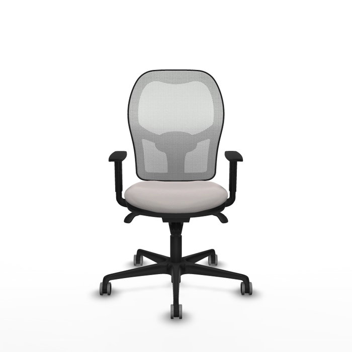 PIQUERAS Y CRESPO Silla de oficina Jorquera con mecanismo Sincro, Blanco