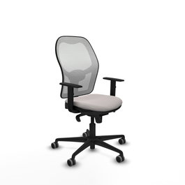 PIQUERAS Y CRESPO Silla de oficina Jorquera con mecanismo Sincro, Blanco