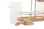 DKD Home Decor Set de 2 Especieros de Cristal y Bambú