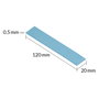 ARCTIC Parche térmico TP-3 120x20x0,5mm Azul Pack de 4