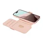 dbramante1928 Lynge MS ICON Funda Folio con Tapa, Compatible con MagSafe, Arena Rosa, para Apple iPhone 17 Pro Max, Resistente a Rayones, 3 Bolsillos para Tarjetas