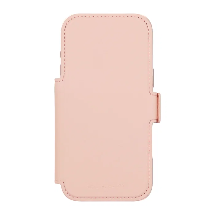 dbramante1928 Lynge MS ICON Funda Folio con Tapa, Compatible con MagSafe, Arena Rosa, para Apple iPhone 17 Pro Max, Resistente a Rayones, 3 Bolsillos para Tarjetas