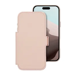 dbramante1928 Lynge MS ICON Funda Folio con Tapa, Compatible con MagSafe, Arena Rosa, para Apple iPhone 17 Pro Max, Resistente a Rayones, 3 Bolsillos para Tarjetas