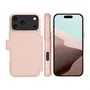 dbramante1928 Lynge MS ICON Funda Folio con Tapa, Compatible con MagSafe, Arena Rosa, para Apple iPhone 17 Pro Max, Resistente a Rayones, 3 Bolsillos para Tarjetas
