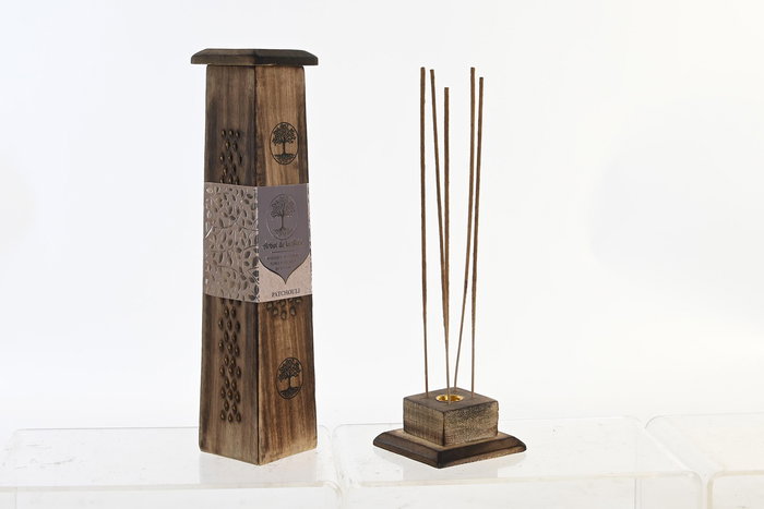 DKD Home Decor Incienso Varilla Indio Multicolor Marron 8 x 30 x 8 cm Set de 10 (12 Unidades)