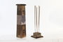 DKD Home Decor Incienso Varilla Indio Multicolor Marron 8 x 30 x 8 cm Set de 10 (12 Unidades)