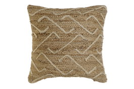 DKD Home Decor Yute23 Cojín Natural Poliéster Bordado 2 Unidades 50 x 15 x 50 cm