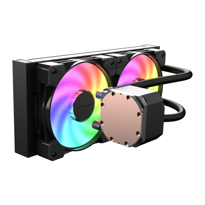 LC-Power LC-CC-240-B-ARGB JetFlow refrigeración líquida, negro