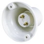GSC Evolution Portalamparas de superficie recto E27 Blanco