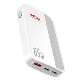 ROLINE Cargador USB delgado de 65W con enchufe Euro plegable