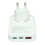 ROLINE Cargador USB delgado con enchufe Euro plegable 65W