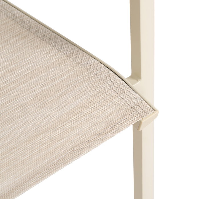 Silla Apilable Aluminio-Textileno 57 X 62,50 X 88 cm (Set de 2)