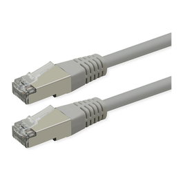 ROLINE Patchkabel Cat.6 Class E PoE S/FTP PiMF gris 10m