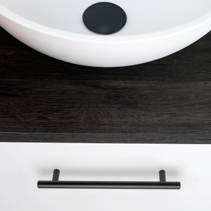 Emuca Lote de 10 tiradores para mueble Orlando, L252mm, intereje 192mm, Acero, Pintado negro Emuca Lote de 10 tiradores para mueble Orlando, L252mm, intereje 192mm, Acero, Pintado negro