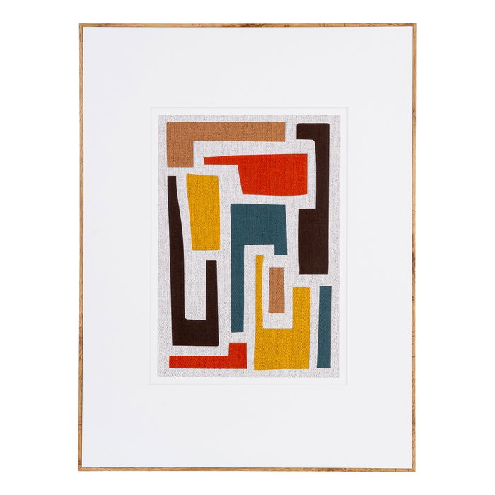 Cuadro Abstracto 2/M Madera Impreso 60 X 3 X 80 cm (Set de 2) Cuadro Abstracto 2/M Madera Impreso 60 X 3 X 80 cm (Set de 2)