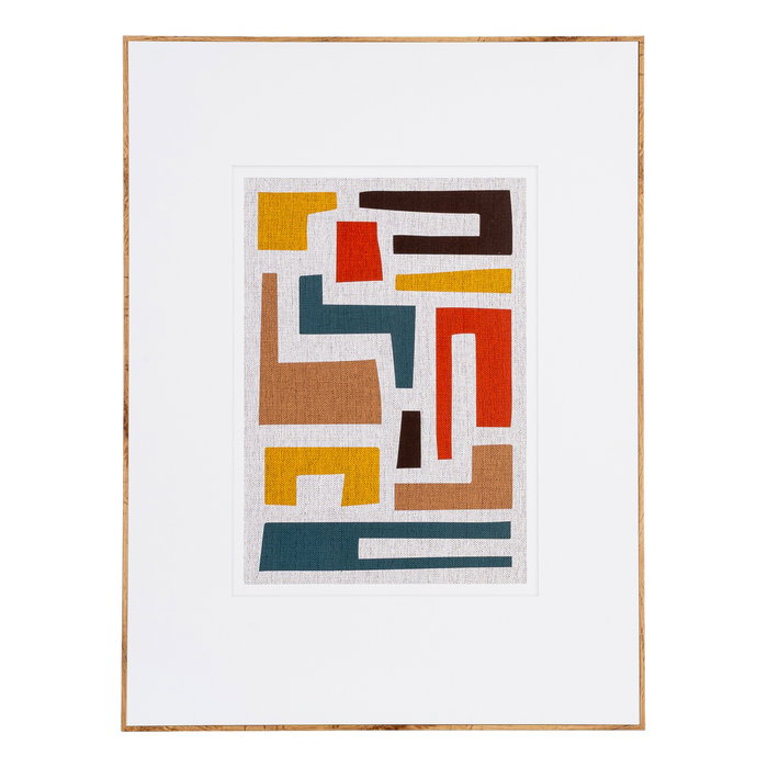 Cuadro Abstracto 2/M Madera Impreso 60 X 3 X 80 cm (Set de 2) Cuadro Abstracto 2/M Madera Impreso 60 X 3 X 80 cm (Set de 2)