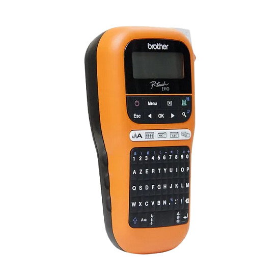 Brother P-touch E110 Negro y Naranja Brother P-touch E110 Negro y Naranja
