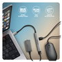 Axagon HUE-STC Hub USB con 4 puertos y carcasa de aluminio gris