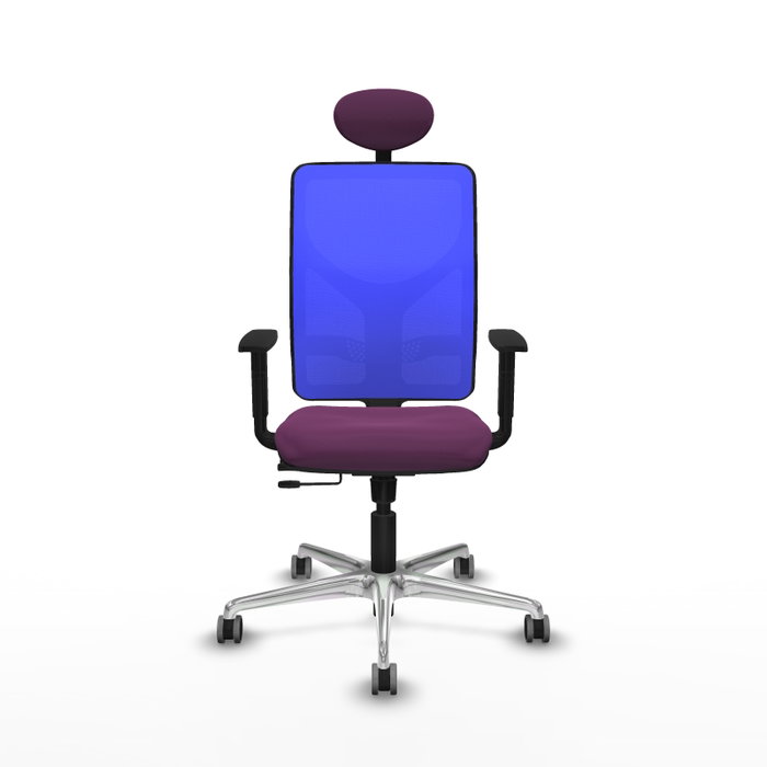 PIQUERAS Y CRESPO Silla de oficina Motilla Sincro/Traslack Morada y Azul
