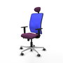 PIQUERAS Y CRESPO Silla de oficina Motilla Sincro/Traslack Morada y Azul