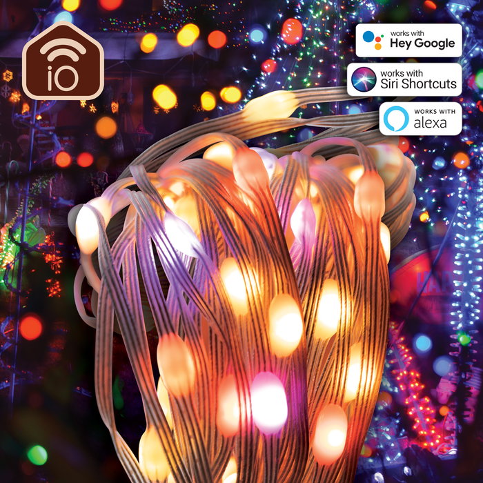 Muvit Guirnalda Luces Inteligente Wifi Dreamcolor 5m Controlable por App y Voz para Hogar y Jardín
