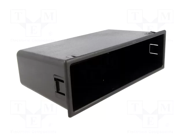 PER.PIC. Caseta de radio 2 ISO negro 58x188mm