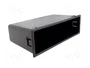 PER.PIC. Caseta de radio 2 ISO negro 58x188mm