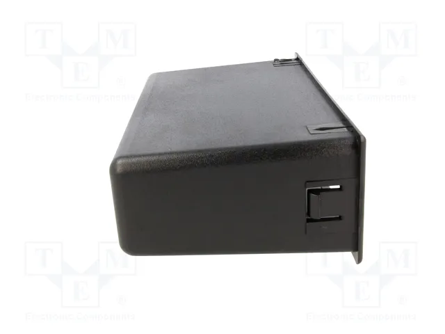 PER.PIC. Caseta de radio 2 ISO negro 58x188mm