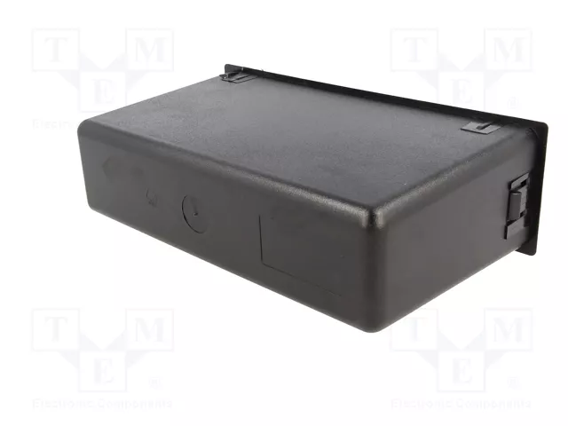 PER.PIC. Caseta de radio 2 ISO negro 58x188mm