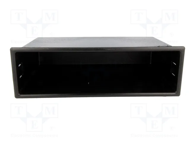 PER.PIC. Caseta de radio 2 ISO negro 58x188mm