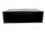 PER.PIC. Caseta de radio 2 ISO negro 58x188mm