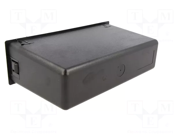 PER.PIC. Caseta de radio 2 ISO negro 58x188mm