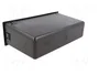 PER.PIC. Caseta de radio 2 ISO negro 58x188mm