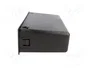 PER.PIC. Caseta de radio 2 ISO negro 58x188mm