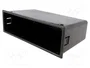 PER.PIC. Caseta de radio 2 ISO negro 58x188mm