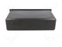 PER.PIC. Caseta de radio 2 ISO negro 58x188mm