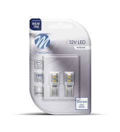 M-Tech L018 W - W5 W 9XSmd3528 Blanco LED Bombilla para Luces de Posición, Intermitentes, Interior, Matrícula y Panel de Instrumentos