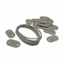 Nature Kit de fijación de vallas de jardín 27 piezas gris