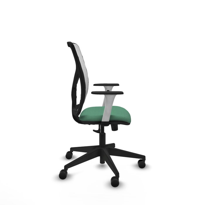 PIQUERAS Y CRESPO Silla de oficina Motilla con Mecanismo Sincro Verde Esmeralda y Blanco PIQUERAS Y CRESPO Silla de oficina Motilla con Mecanismo Sincro Verde Esmeralda y Blanco