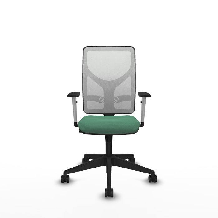 PIQUERAS Y CRESPO Silla de oficina Motilla con Mecanismo Sincro Verde Esmeralda y Blanco PIQUERAS Y CRESPO Silla de oficina Motilla con Mecanismo Sincro Verde Esmeralda y Blanco