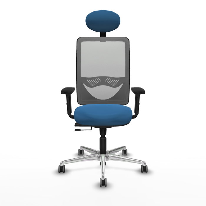 PIQUERAS Y CRESPO Silla de oficina Zulema Azul claro y Gris