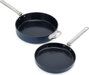 Joseph Joseph Space Fold Set de 2 sartenes de Ø 24 cm y Ø 28 cm Azul