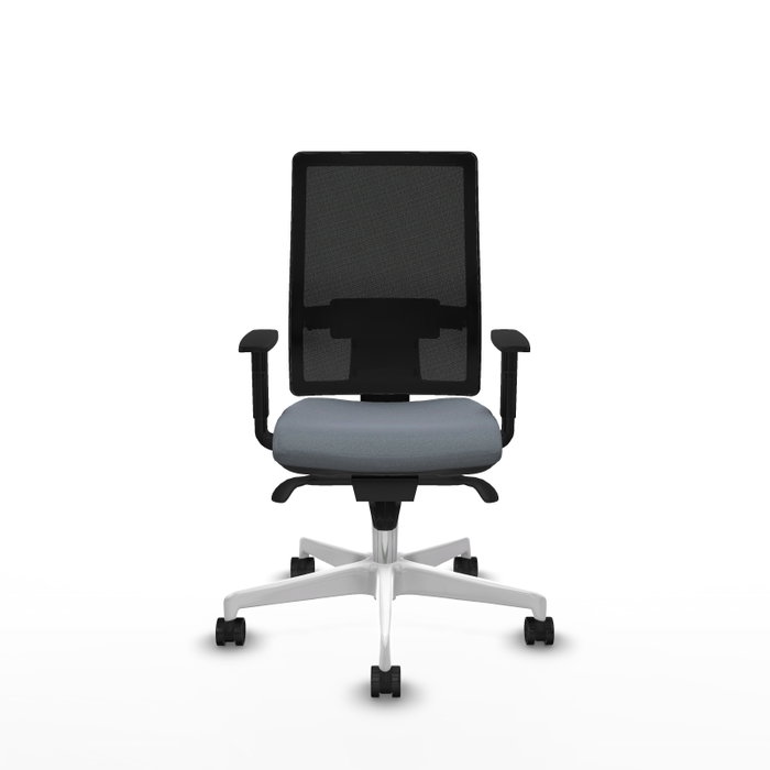PIQUERAS Y CRESPO Silla de oficina Horna con mecanismo Sincro, Gris y Negro PIQUERAS Y CRESPO Silla de oficina Horna con mecanismo Sincro, Gris y Negro
