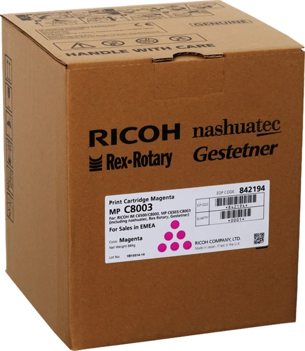 Ricoh C8003M Tóner Magenta Ricoh C8003M Tóner Magenta