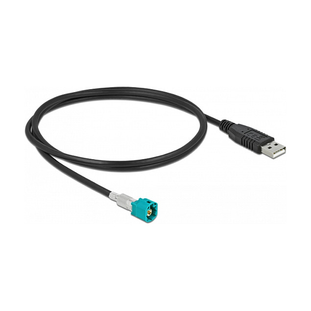 DeLOCK Cable HSD Z macho a USB 2.0 Tipo-A macho 1 m Negro