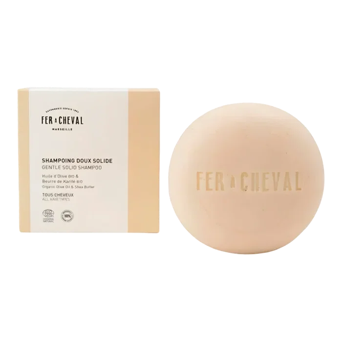FER A CHEVAL Champu Solido Suave Con Manteca De Karite Para Todo Tipo De Cabello FER A CHEVAL Champu Solido Suave Con Manteca De Karite Para Todo Tipo De Cabello