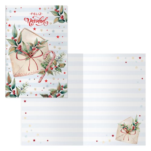 DOHE Set de 6 Tarjetas de Felicitación Navideñas con Sobre 115x170 mm DOHE Set de 6 Tarjetas de Felicitación Navideñas con Sobre 115x170 mm